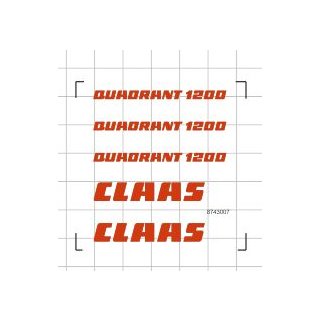Decals Claas Quadrant 1200
