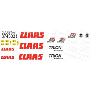 Decals Claas Trion