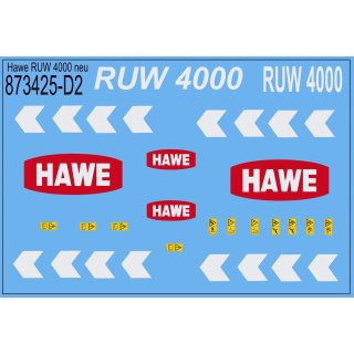Decals Hawe RUW 4000 neu