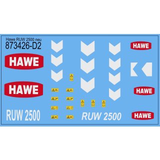 Decals Hawe RUW 2500 neu